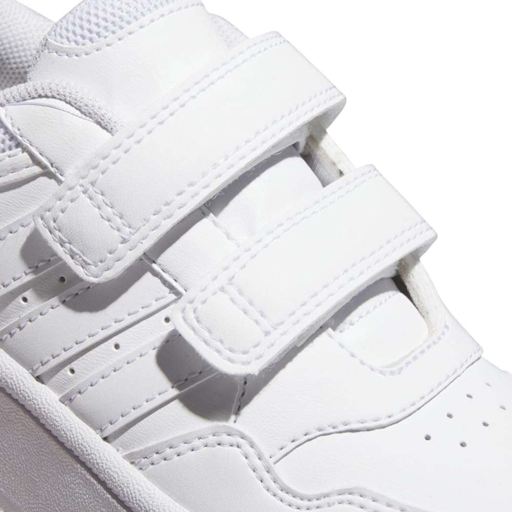 adidas Unisex-Kids Hoops 3.0 Bold, White/White/White, 5 2