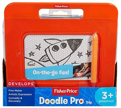 Fisher-Price Kid Doodle Pro Trip - Magic Slate Doodle Board, Red,Doodle & Scribble Boards 5