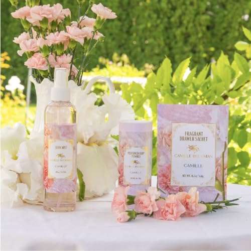 Camille Scented Talc-Free Body Powder, Perfumed Dusting Powder, Camille Beckman, 3 Ounce 5