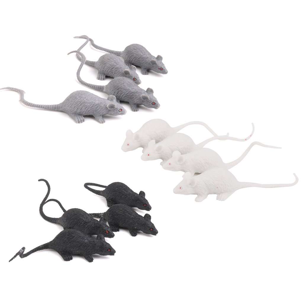 Trendy Retail G4Plastic Artificial Mouse Animals Model Toy 12pcs 1