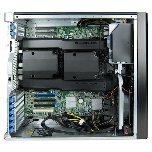 Dell Precision T7910 Mid-Tower Workstation - 2X Intel Xeon E5-2697 v3 2.6GHz 14 Core Processors, 64GB DDR4 Memory, 256GB NVMe SSD, 2TB HDD, Nvidia Quadro K2200, Windows 10 Pro. (Renewed) 2
