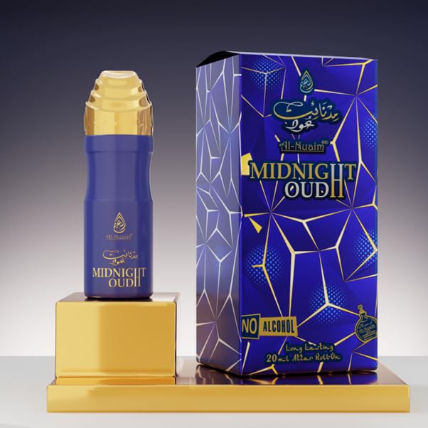 (Pack Of 2) Ittar Itr Perfume 20-ML Unisex Attar Roll On Bottle Long Lasting Fragrance No Alcohol Atar Sweet Mild & Strong Indian-Arabic Tone.(Mubakhhar,Midnight Oudh) 5