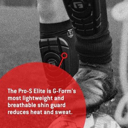 G-Form Youth Pro-S Compact Soccer Shin Guards - Football Shin Guards - Black, Youth L/XL 6