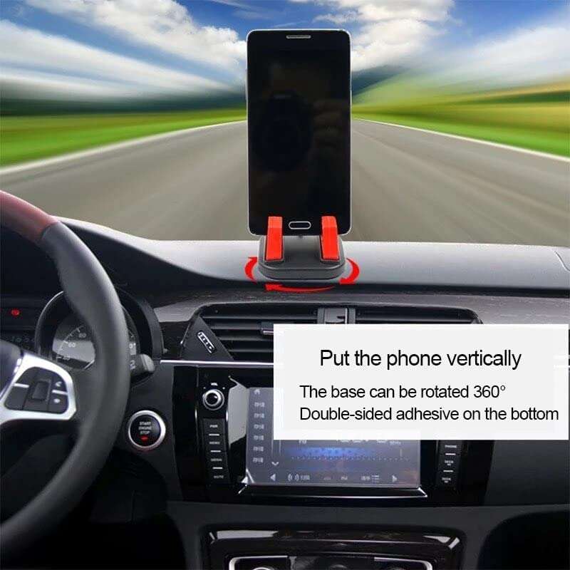 moxly Universal Phone Holder Dashboard | Sturdy 360° Rotatable Dashboard Car Phone Holder | Silicone Anti-Slip Mount Holder Dashboard for Most Smartphones (MXK-521) 4