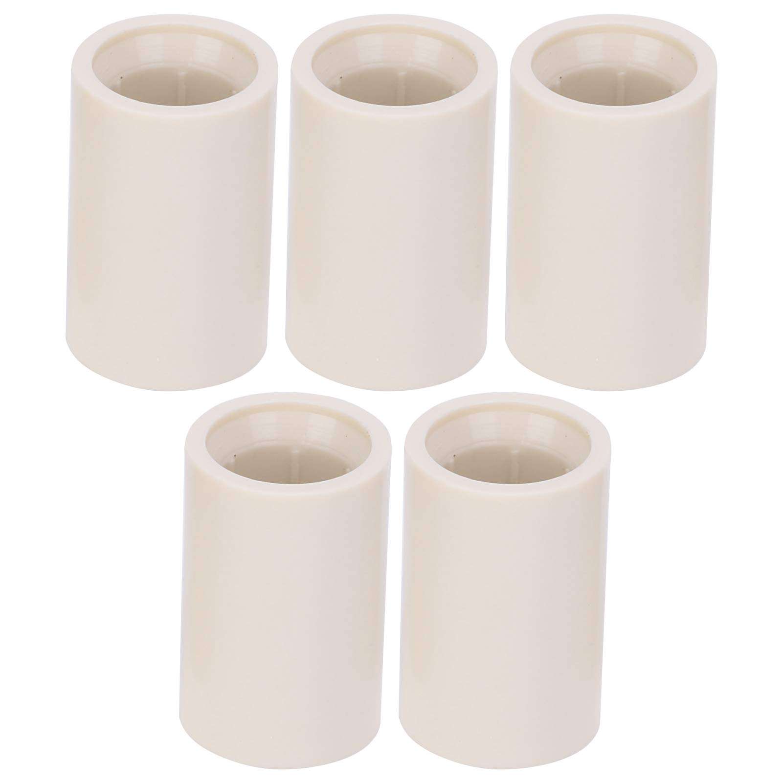 Yunir 40 Pcs Billiard Cue Ferrules, 40 Pcs Cue White Ferrules White Fiber Stick Rod Repairing Tool 12mm/0.5in Outer Diameter(0.8 inch, 12mm) 1