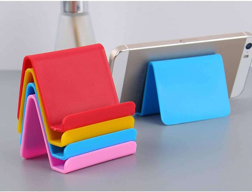 PARVY Cell Phone Stand for Desk, Adjustable Phone Holder Universal Foldable Stand(5 Pcs/Multicolour) 5