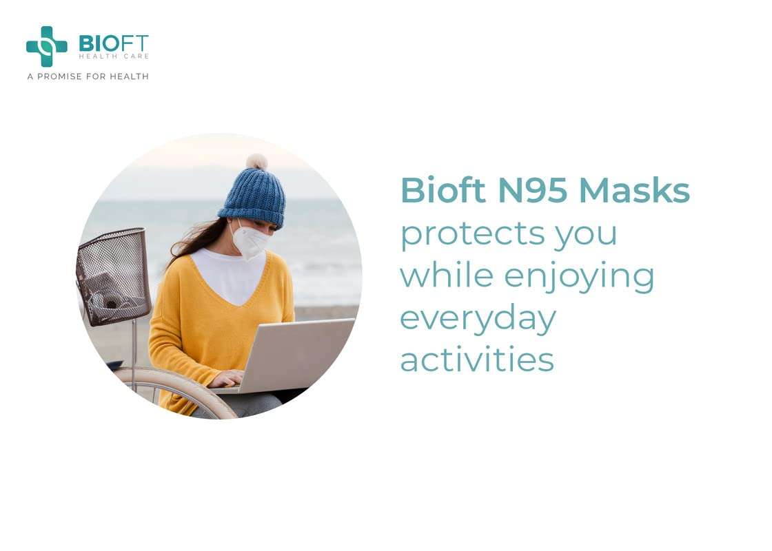 BIOFT N95 Headloop (Black, Pack of 10, Without Value) Reusable Cotton Face Mask for Unisex, Iso, Ce, Fda Certified 6