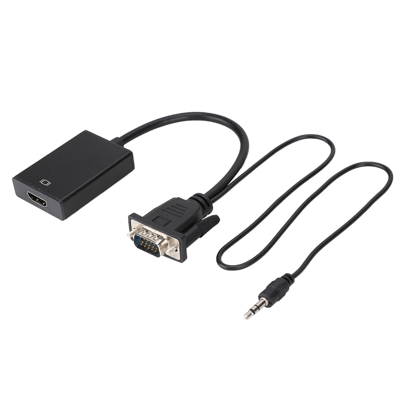 Mtlavishness VGA to HDMI Converter Cable with Audio for Projector and PC to HDTV Enjoy 1080P Resolution Plug and Play New Generation Low Power Digital Chip 24 Hour Uninterrupted 4