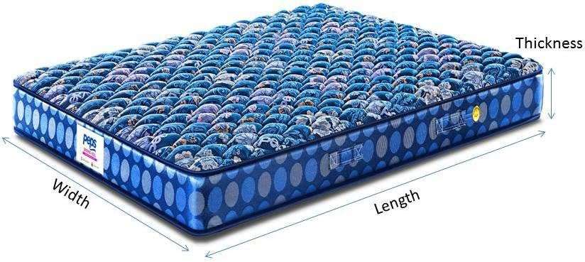 peps Springkoil Bonnell 10-inch King Size Spring Mattress (Dark Blue, 78x72x10) 2