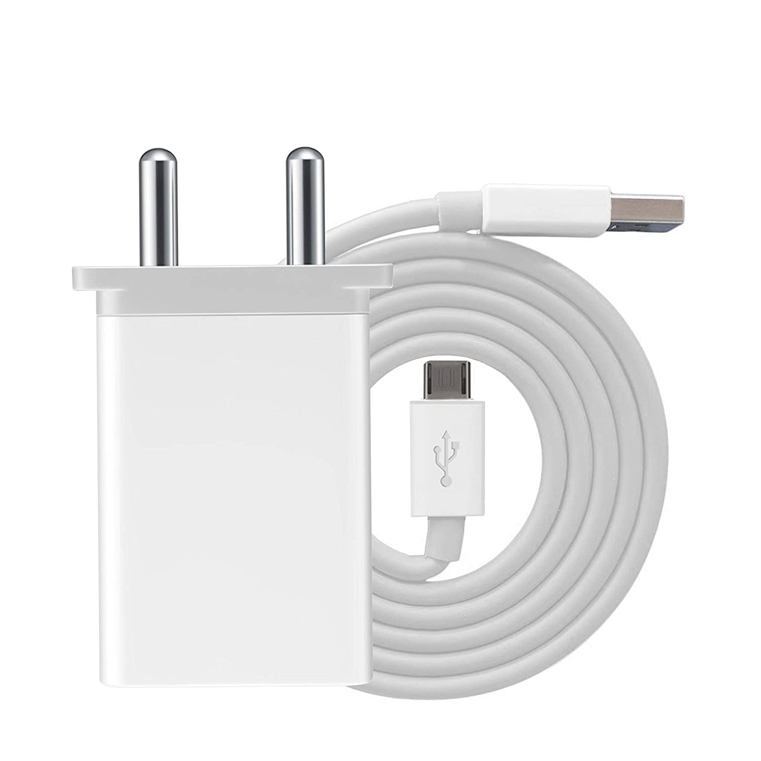 Ultra Fast Charger For Oppo A31, A 31 Original Mobile Charger Adapter Wall Charger | Universal Travel Charger, Usb Charger, Battery Charger, Charger Adapter Certified Original Heavey Duty Charger, Smart Charger ,2 pins, Mobile Power Supply | Fast Charging Mobile Charger with 1M charging Data Cable (ZG 2, White) 1