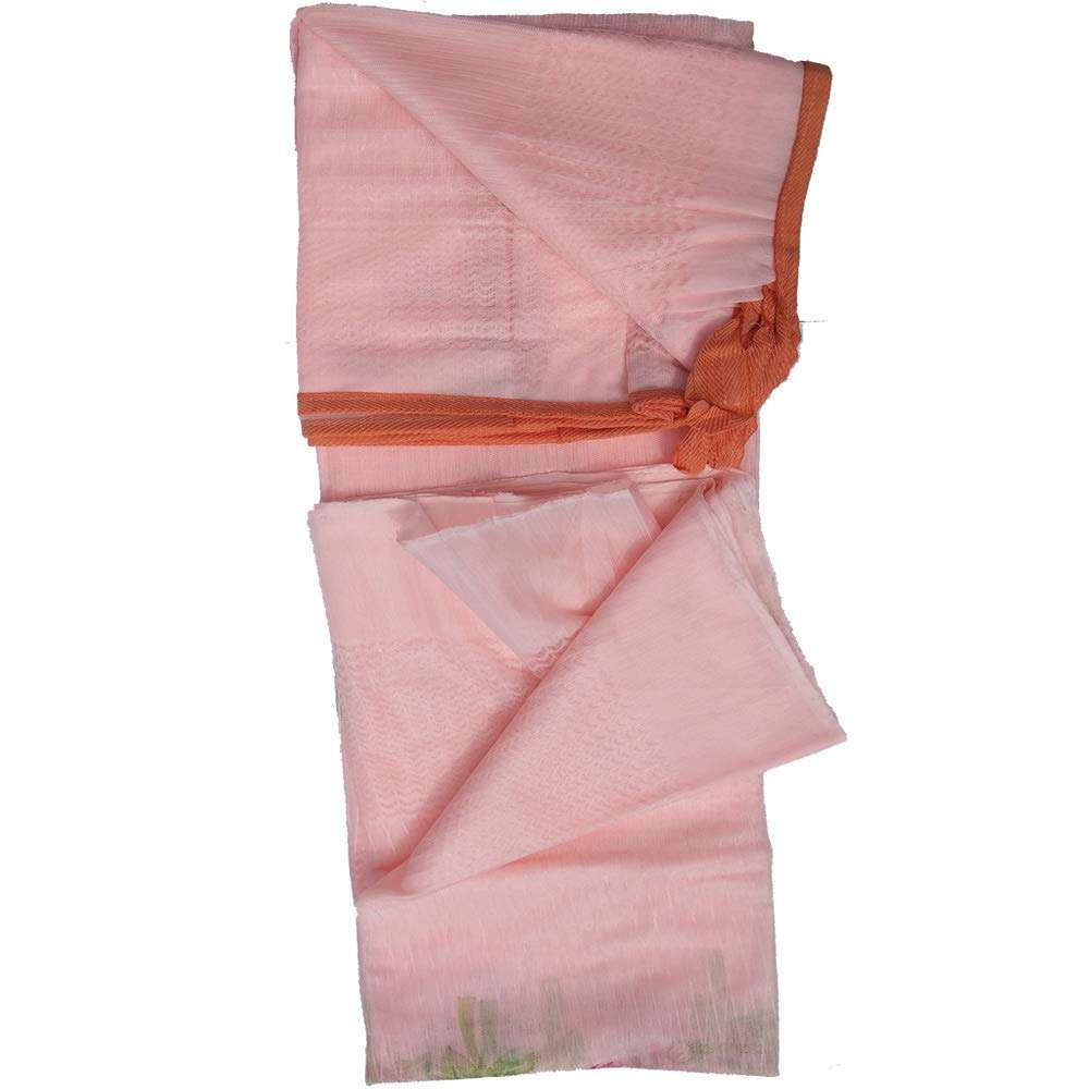 Generic Double Bed 6X7 ft Polyester and Cotton Flower Print Mosquito Net (Cream) 4