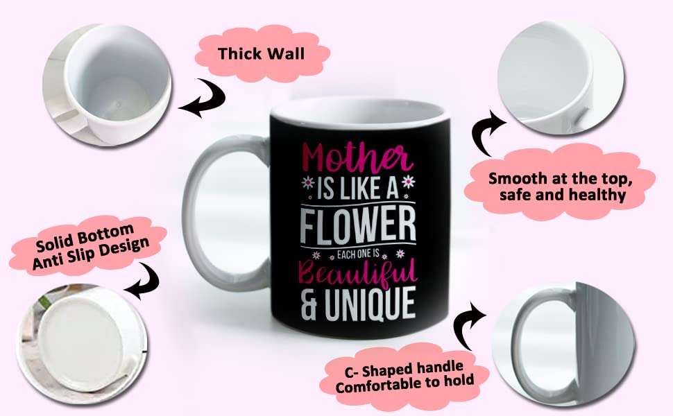 ME & YOU "Mother is Like a Flower Printed Gifts |Best Gift for mom on Mothr Day, Birthday for Mother/Mom | Gift for Mumma |Birthday Gift for Mother 3
