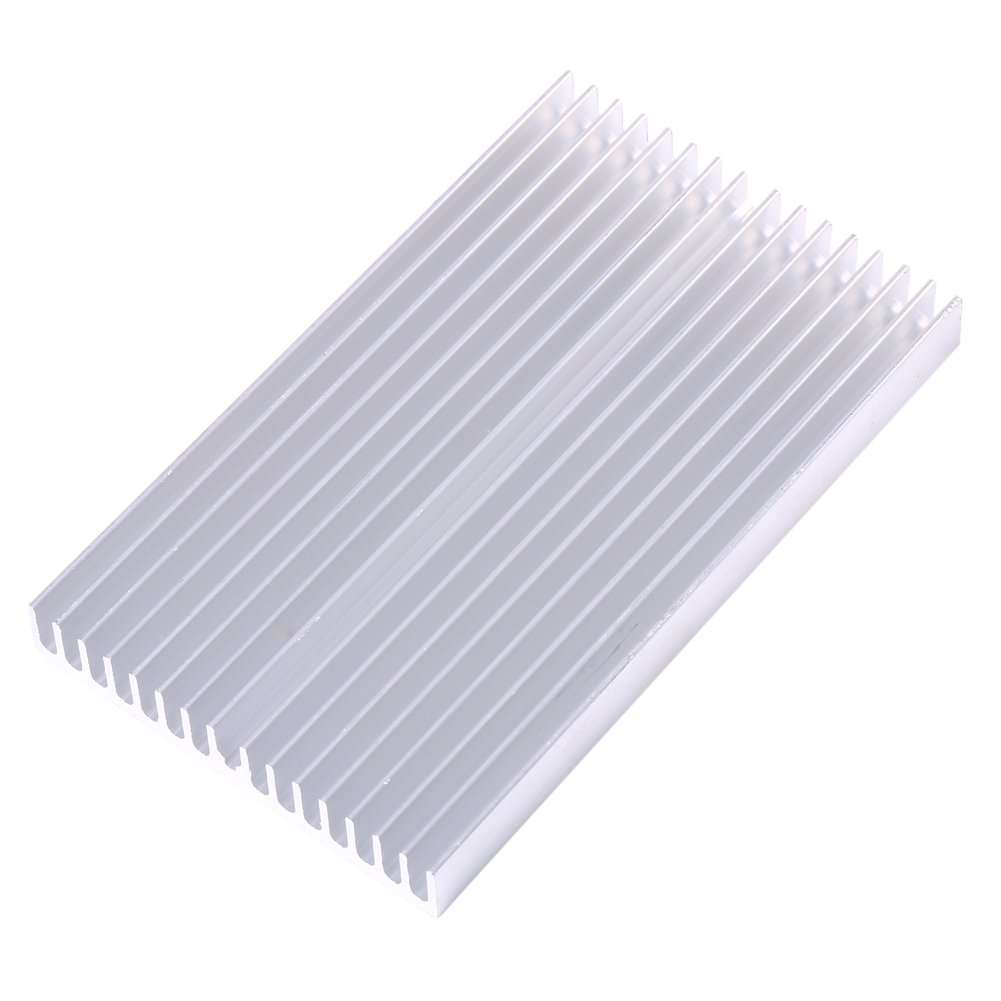 Heatsink, 100x60x10mm PCB Heatsink, Aluminum Heatsink Cooler Cooling Fin, DIY Grille Shape Heat Sink Chip for Computer LC Led Power Transistor 1