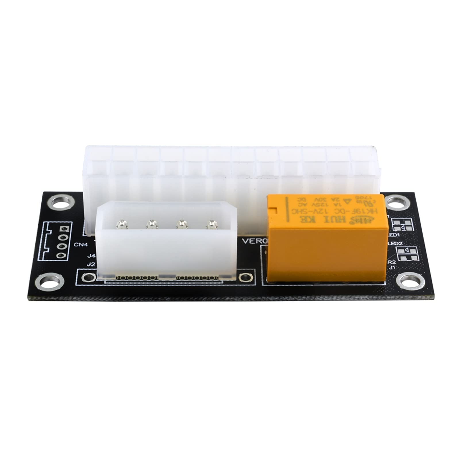 FFHDJL 10Pcs Dual PSU Power Supply Sync Starter Extender Card Add2psu ATX 24Pin to 4Pin SATA Molex Adapter Riser Miner Mining(10Pcs Black Sata) 5