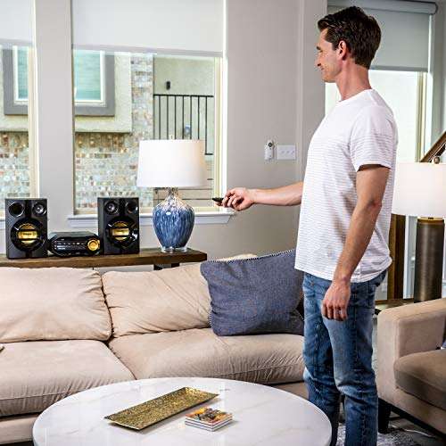 PHILIPS FX10 Bluetooth Stereo System for Home with CD Player , MP3, USB, FM Radio, Bass Reflex Speaker, 230 W, Remote Control Included 2