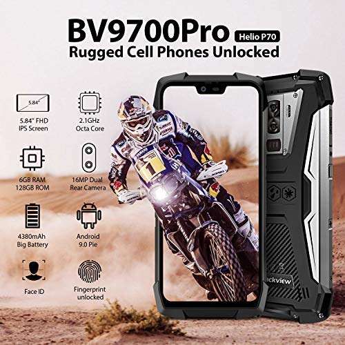 Blackview Android 11 Unlocked Cell Phone, A70, 6.5" Screen with 5380mAh Massive Battery Cell Phone with Octa Core 3GB 32GB, Dual SIM 4G Smartphone, Face Unlock Fingerprint Smartphone (White) 2