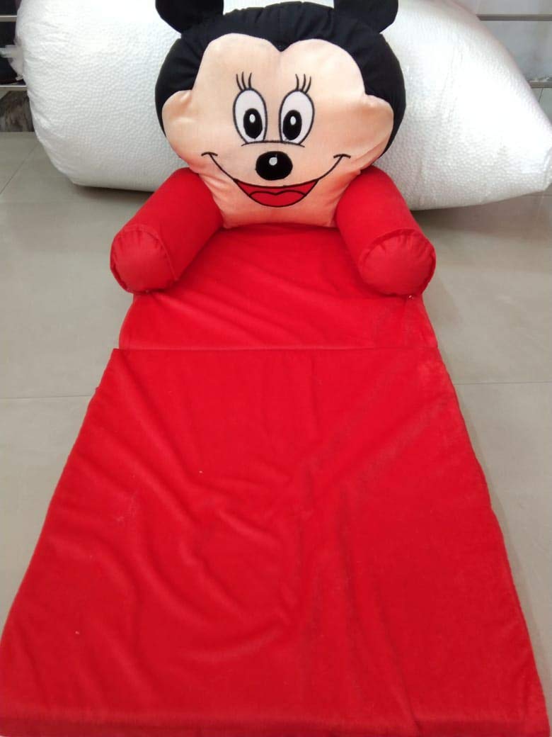 NKK PNP Kids Sofa for 0-3 Years Micky Sofa (RED & Black) 4