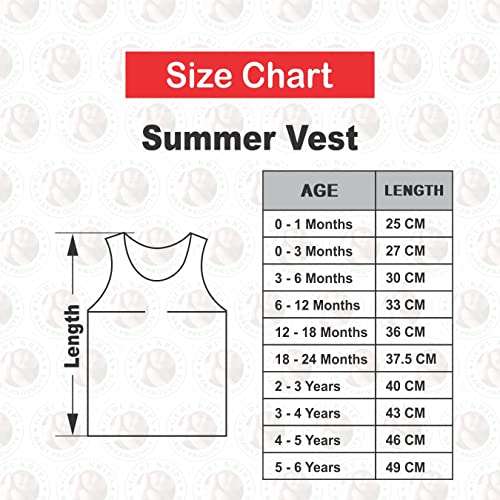 TINY LOOKS Kids Vest Infants Sando Unisex Sleeveless Regular Fit Undershirts for Boys Girls Hosiery Inner for Baby Cotton Inner Wear Sando Unisex Baby Vest 6-12 Month Pack of 6 Multicolour 3