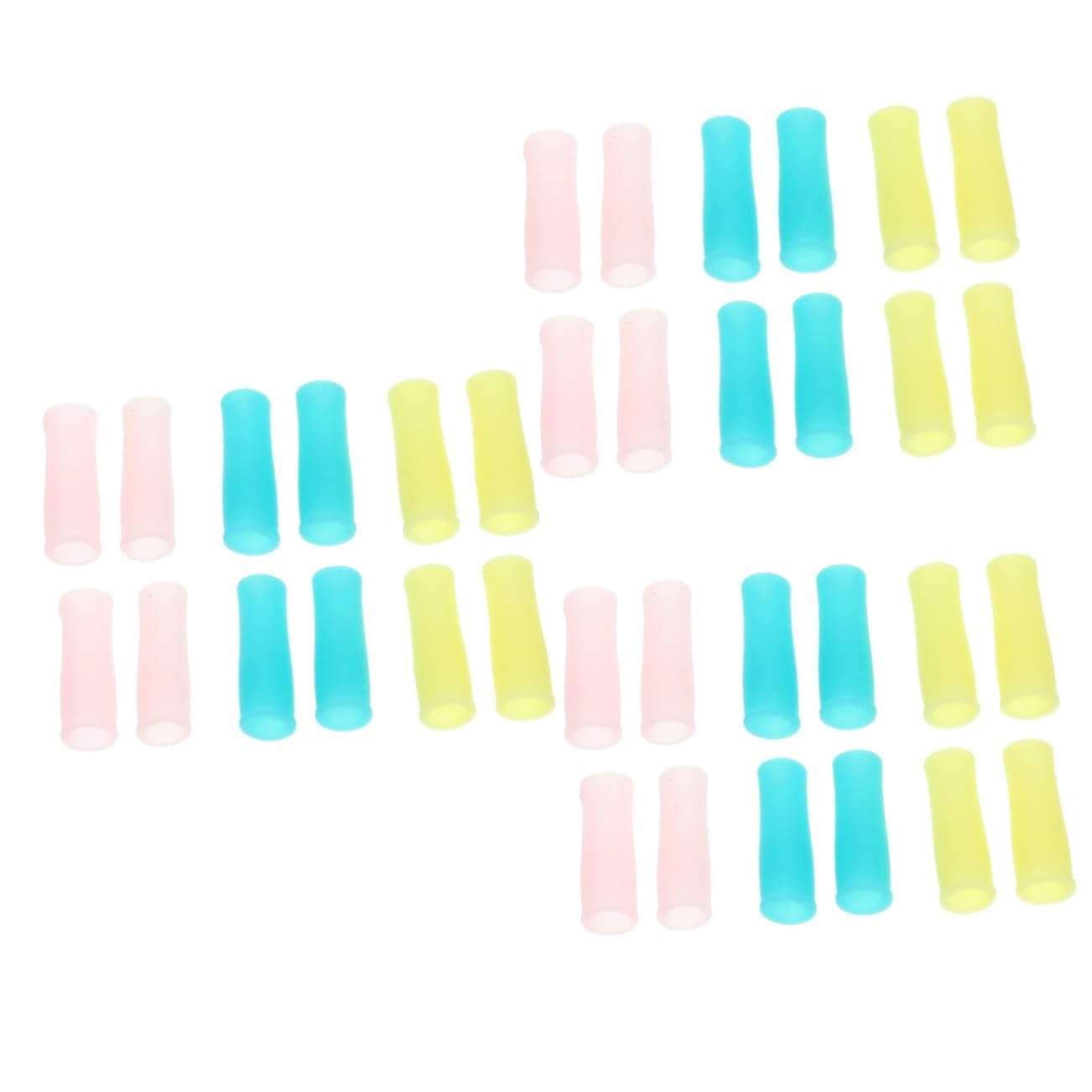 Housoutil 36 Pcs Dead Skin Shears Protective Case Tweezers Tip Sleeve Nail Art Scissors Tweezers Cover Manicure Tweezers Case Tweezers Tip Caps The Green Pink Nail Clippers Handle 1