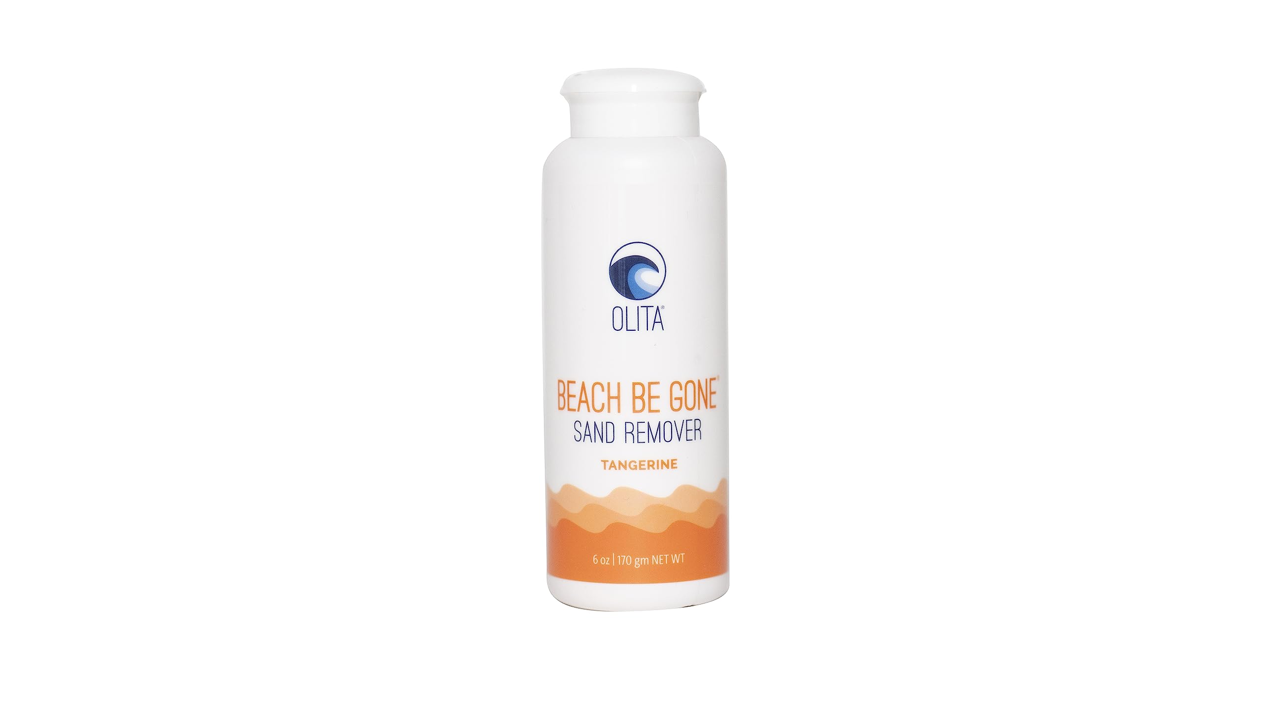 Olita Beach Be Gone Sand Remover - All-Natural & Reef-Safe Body Powder - Removes Sand - 6 Fl Oz, Tangerine 1