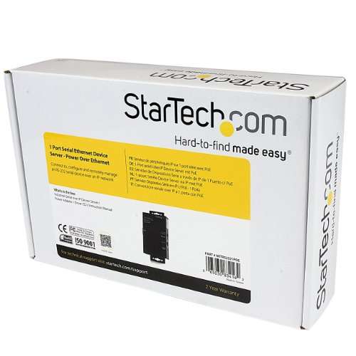 StarTech.com 1 Port RS232 Serial Ethernet Device Server, PoE Power Over Ethernet, TAA - Replaced by I13P-SERIAL-ETHERNET 5
