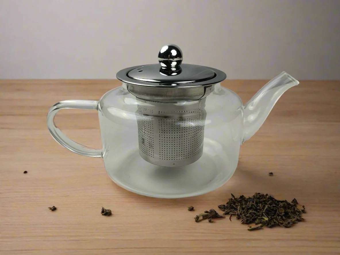 TGL Co. Borosilicate Glass Tea Pot with Stainless Steel Infuser (500 ml) Large Capacity Transparent Tea Kettle with Infuser Lid & Handle | Suitable for Premium Loose Leaf, Blooming Teas 5
