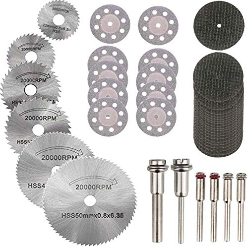 DIY Crafts Design # No 1, Pack Of 36 Pcs, Diamond Cutting Wheel and HSS Circular Saw Blades and Resin Metal Cutting Wheels Tools DIY Work (Design # No 1, Pack Of 36 Pcs) 1