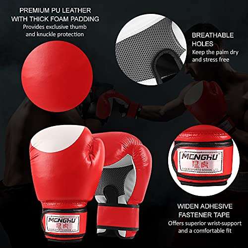 Boxing Gloves Kick Boxing Muay Thai Punching Training Bag Gloves Outdoor Sports Mittens Boxing Practice Equipment for Punch Bag Sack Boxing Pads 4