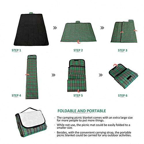 Sakar Sales Picnic Rug I Picnic Blanket Carpet I Tent Carpet I Rug Mat Carpet Blanket All in One I Picnic,Camping,Trekking Hiking, Backpack Accessories. 3