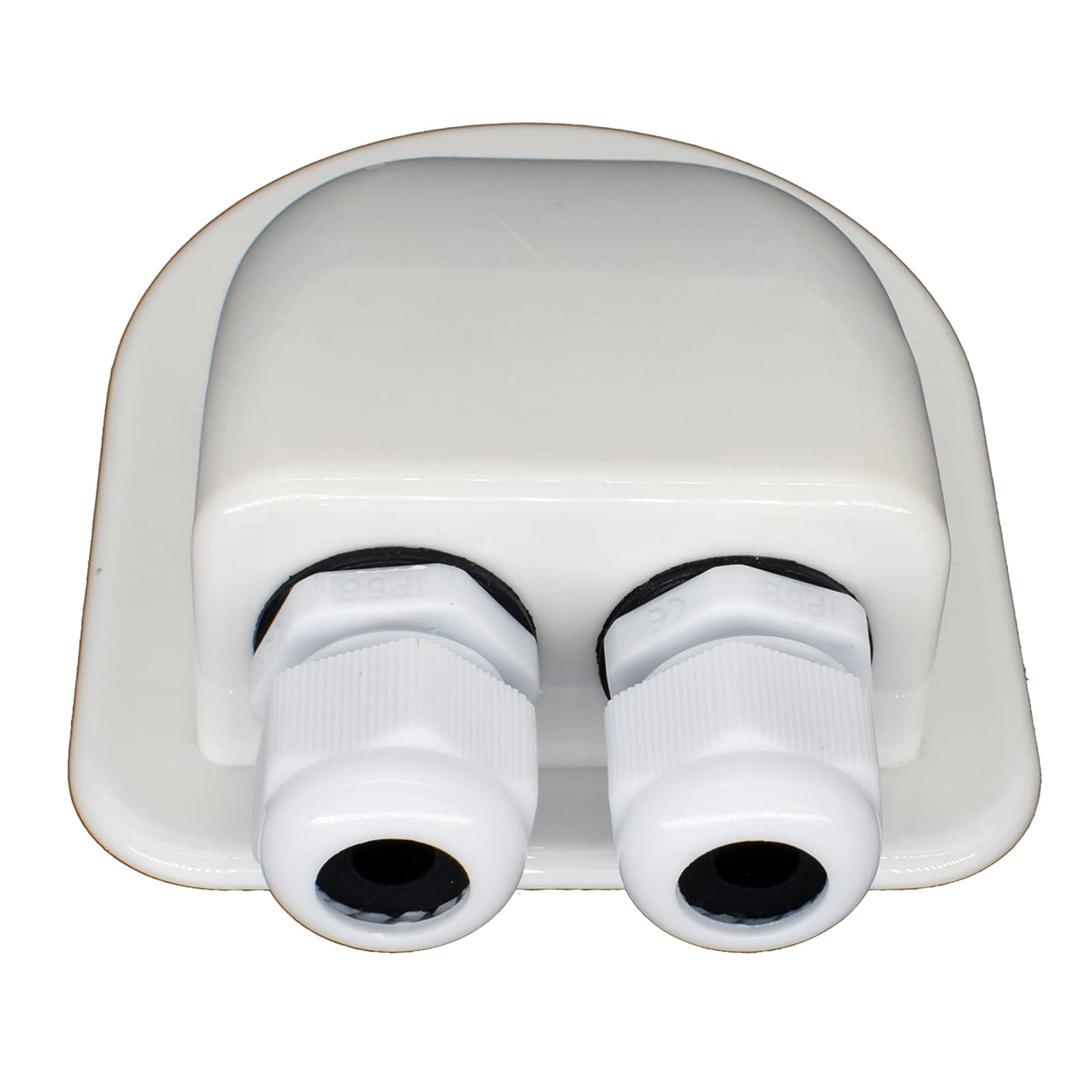 AUTOXBERT IP68 Weatherproof Solar Cable Entry Gland Solar Panel Wire Box RV Roof Top Junction Box Solar Double Cable Through Entry Housing for RV Marine Boat Caravan Campervan Travel Camper Van 3