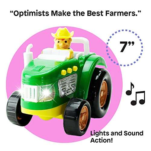 Boley Green Farm Tractor - Farm Toy for Kids, Children, Toddlers - Educational Lights and Sounds Toddler Vehicle - Perfect for Hours of Pretend Play! Great Stocking Stuffer! 3