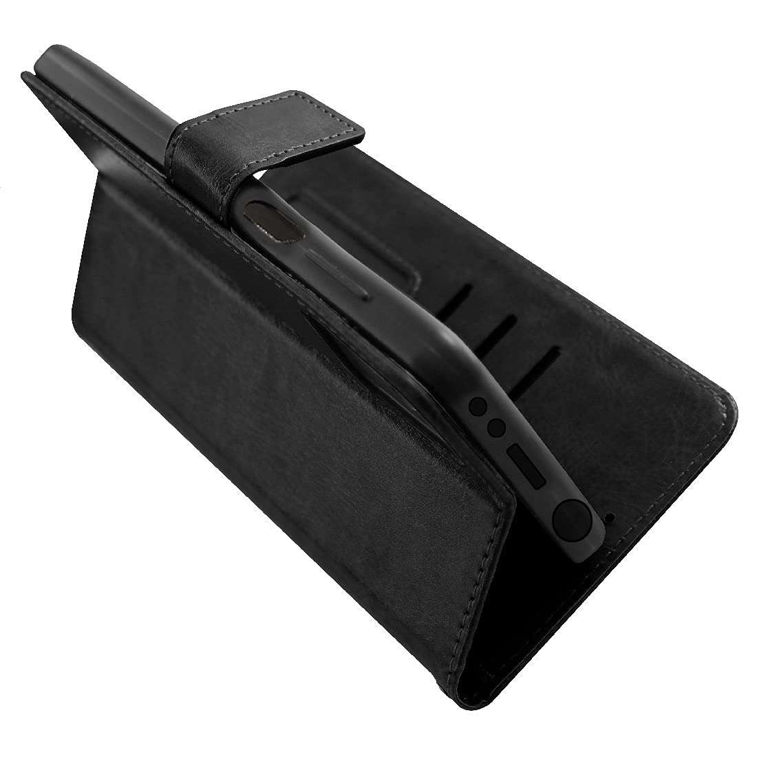 Casotec Flip Cover for Mi Redmi Note 10 Pro 4G, Note 10 Pro Max 5G | Premium Leather Finish | Inbuilt Pockets & Stand | Flip Case for Mi Redmi Note 10 Pro 4G, Note 10 Pro Max 5G (Black) 5