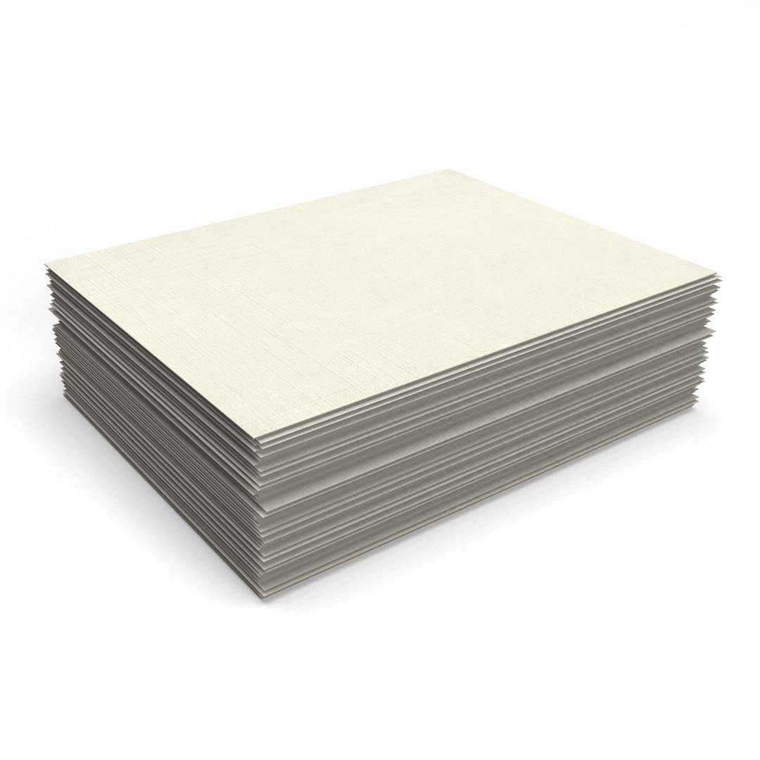 LUXPaper 8.5" x 11" Classic Linen Paper | Letter Size | Natural White | 24lb Paper (70lb. Text) | 50 Qty 4