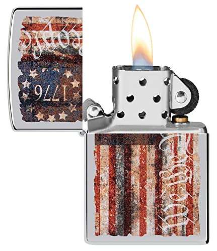 Zippo Etched Freedom Design Pocket Lighter 3
