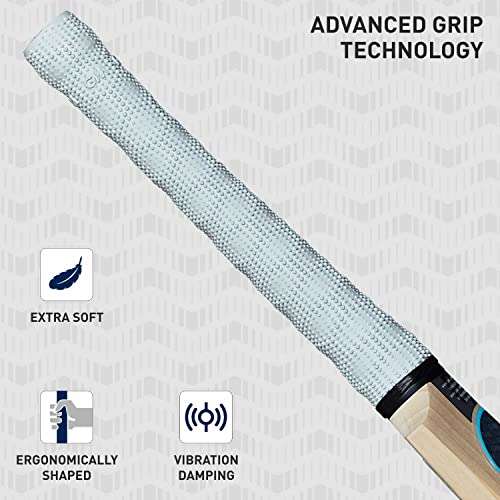 GM Diamond 707 English Willow Cricket Bat for Men and Boys | Short Handle | Ready to Play | Lightweight | Free Cover | Size-3 5