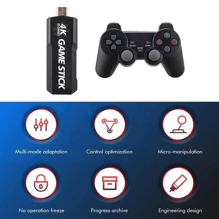 GSH GD10 Super Gamestick 4K HD Game Console For TV With Support Multi Players With Network Download Function Retro Game Player 4