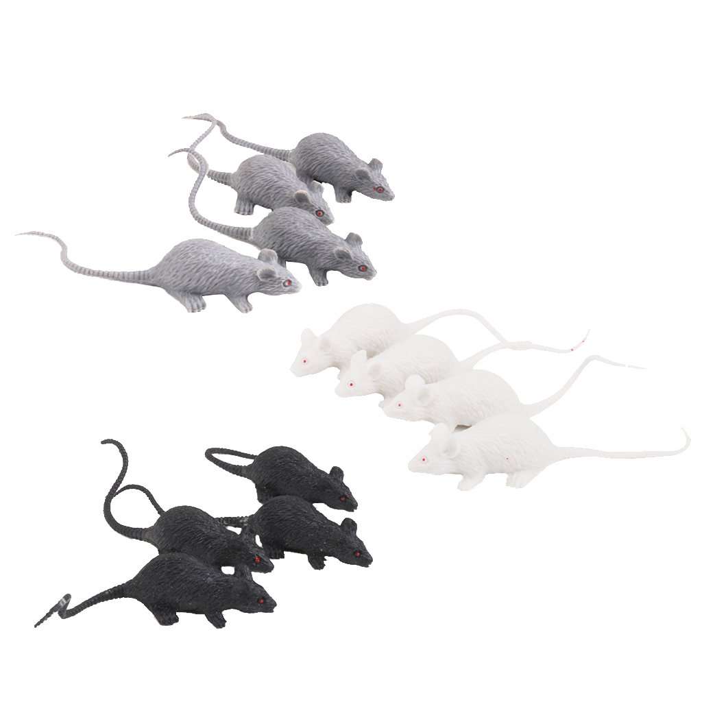 Trendy Retail G4Plastic Artificial Mouse Animals Model Toy 12pcs 4