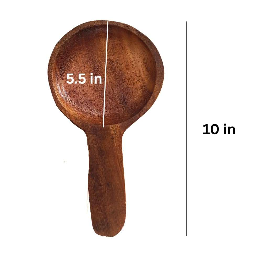 Ragi Ball Making Wooden Spoon | Ragi Mudde/Millet Ball Maker | ರಾಗಿ ಮುದ್ದೆ | 26cm Length 4
