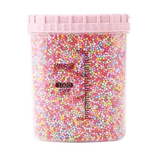 DECORA 80000 Pieces Foam Balls Slime Supplies Colorful Foam Beads 2-3mm for Kids Art Homemade Slime, Wedding and Party Decorations Aj083s1p1 2