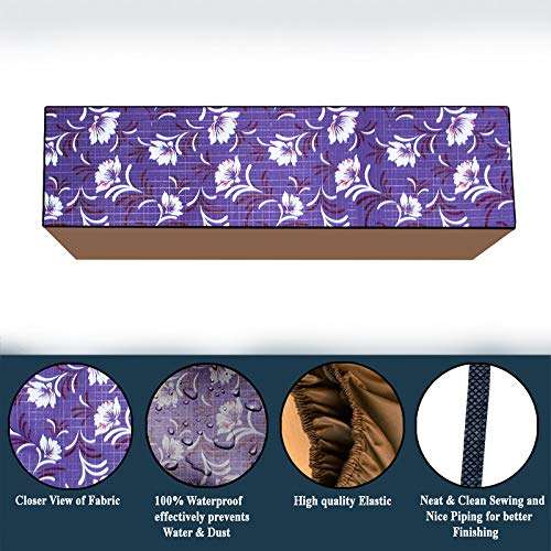 Jm Homefurnishings Polycarbonate Water & Dustproof Split Ac Cover for Samsung 1.5 Ton 3 Star Inverter, Ar18rv3hfwk, Beige (Color09) 3