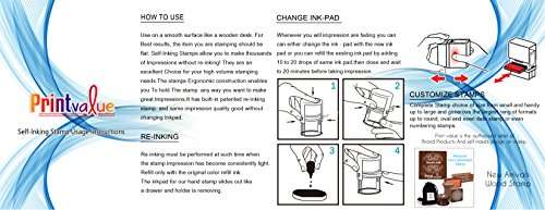 A to Z Alphabet Print Plastic Stamp Clear Print Office Use Colop Self-Inking Stamp 2