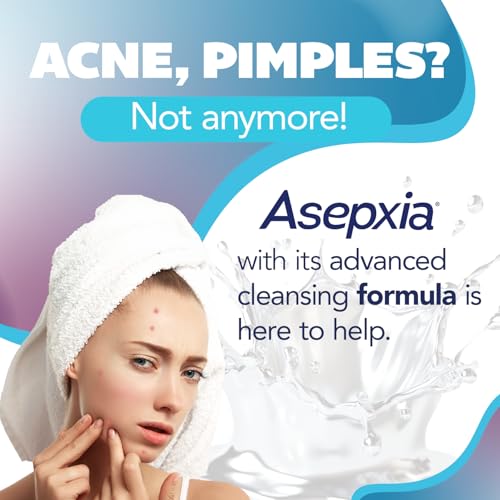 Asepxia Acne Treatment Bar Soap: Removes pore-clogging dirt and impurities, Helps eliminate blackheads, Deep cleansing without blackheads, Salicylic Acid Cleanser, Skin Care, Size 4 Oz, 2-Pack 2