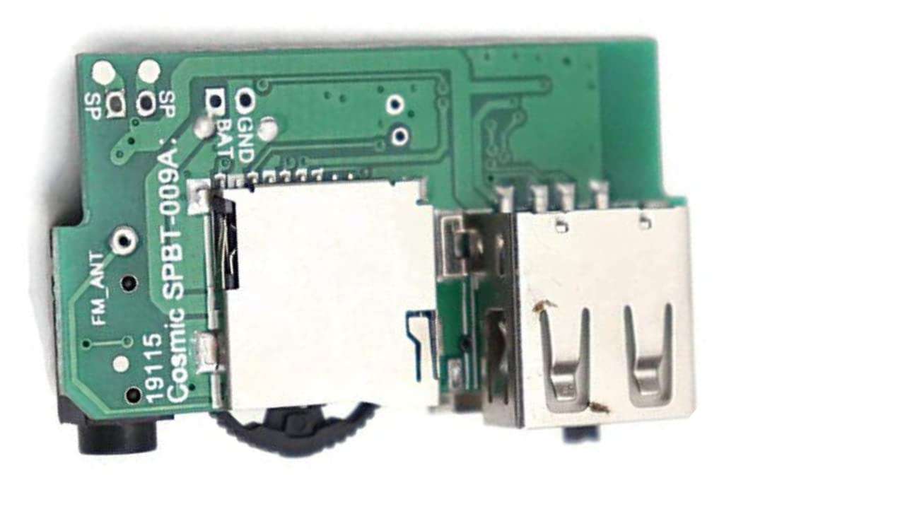 ESPtronics Bluetooth Speaker Circuit Module Board Kit for DIY Mini Boom Box 5 watts FM USB AUX Card Wireless with 2 inch Speaker 4
