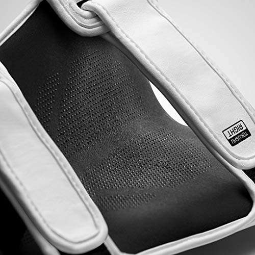 Hayabusa T3 Striking Shinguards - White/Black, Large 4