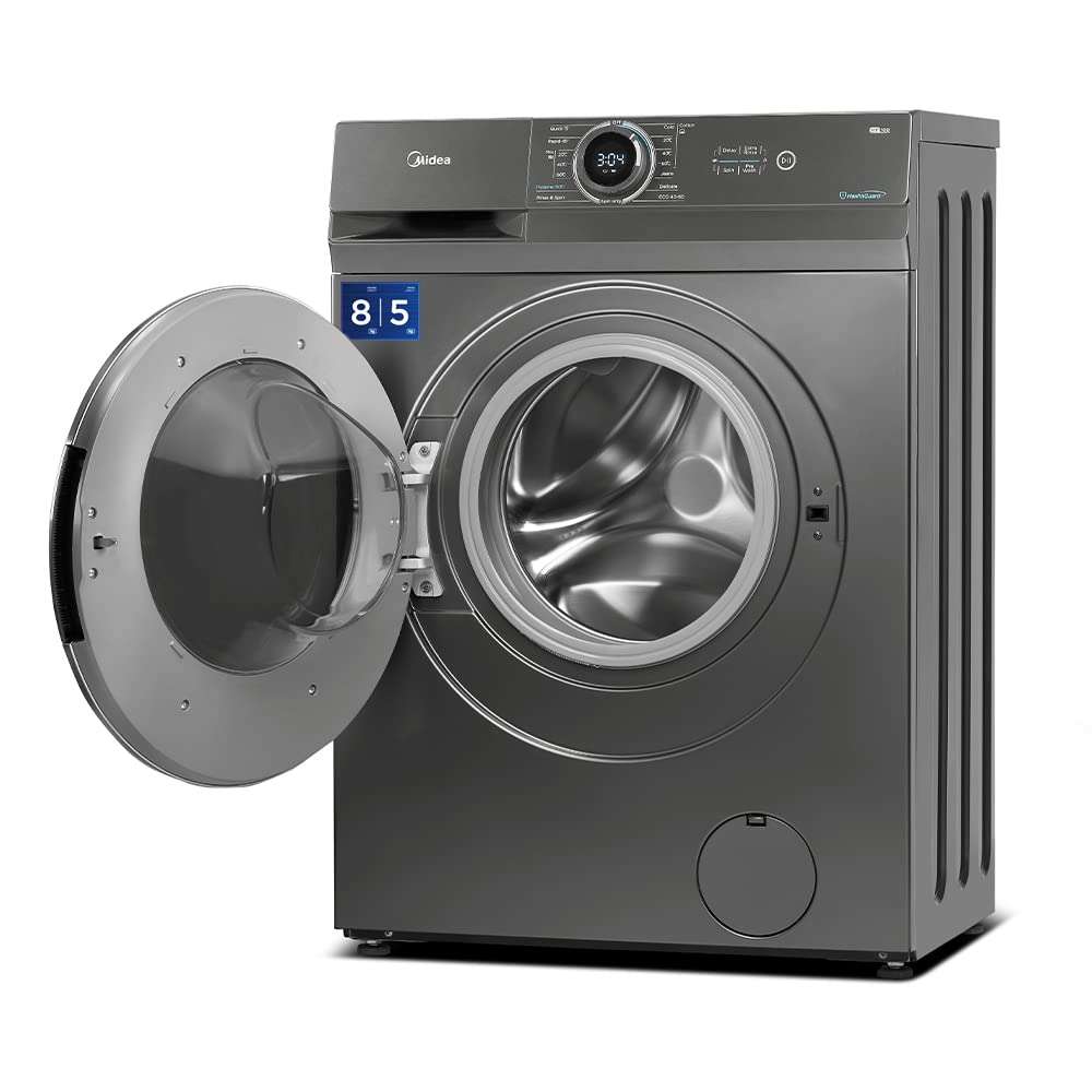 Midea 8Kg/5Kg 5 Star Inverter Fully Automatic Washer Dryer (Mf100D80B/T-In, Titanium Silver, Inbuilt Heater) - Front Load 4