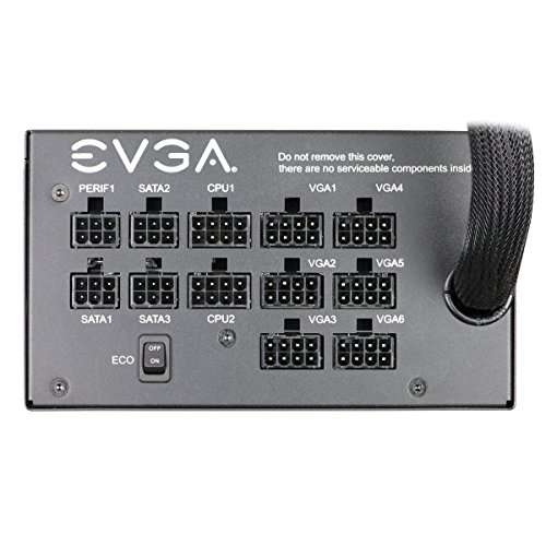 EVGA 1000 GQ, 80+ Gold 1000W, Semi Modular, EVGA ECO Mode, 5 Year Warranty, Power Supply 210-GQ-1000-V1 5