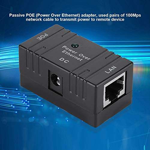 Dioche POE Power Bank Module, Mini POE Combiner Separator Universal RJ45 Connector AP Network Bridge POE Injector for Router, Network Switch, Computer Host Network Interface(Black) 2