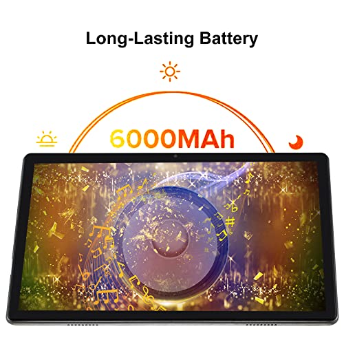 Azeyou Tablet 10.1 inch Android Tablet with 2GB RAM & 32GB Storage, Quad-core 2.0GHz Processor, 2MP & 5MP Dual Cameras, 6000mAh Battery, IPS HD Display, 2.4G/5G WiFi, Bluetooth 5.0, T30 WiFi Tablet 5
