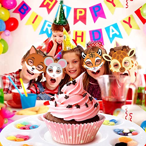 Party Propz Animal Eye Mask - Large 12 Pcs, Animal Mask For Kids Face | Jungle Theme Birthday Decoration | Animal Mask For Boys Girls | Animal Theme Birthday Decoration | Birthday Masks For Kids Party 5