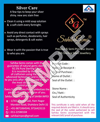 Sahiba Gems Exclusive 925 Sterling Silver With Black Crystal and Silver Beads Nazariya Baby Hand Bracelet/Kada/Bangle Nazariya for Babies 2 Pcs 5